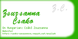 zsuzsanna csako business card