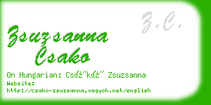 zsuzsanna csako business card